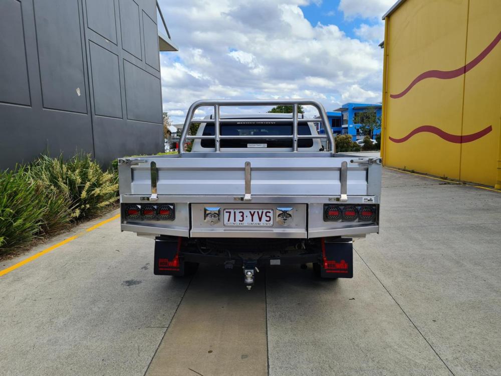 This is a photo of a Toyota Tacoma with a Heavy Duty Aluminium Flatbed