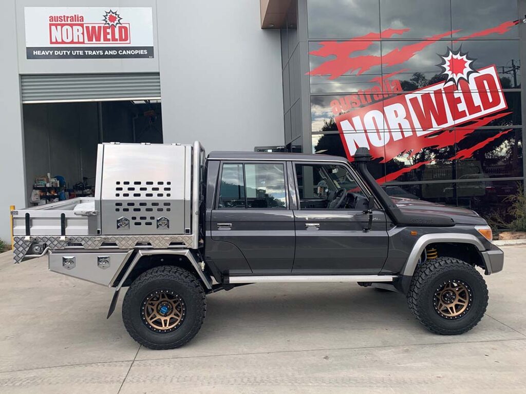 79 Series Landcruiser Custom Tray And 3-door Dog Box Canopy By Shannons ...