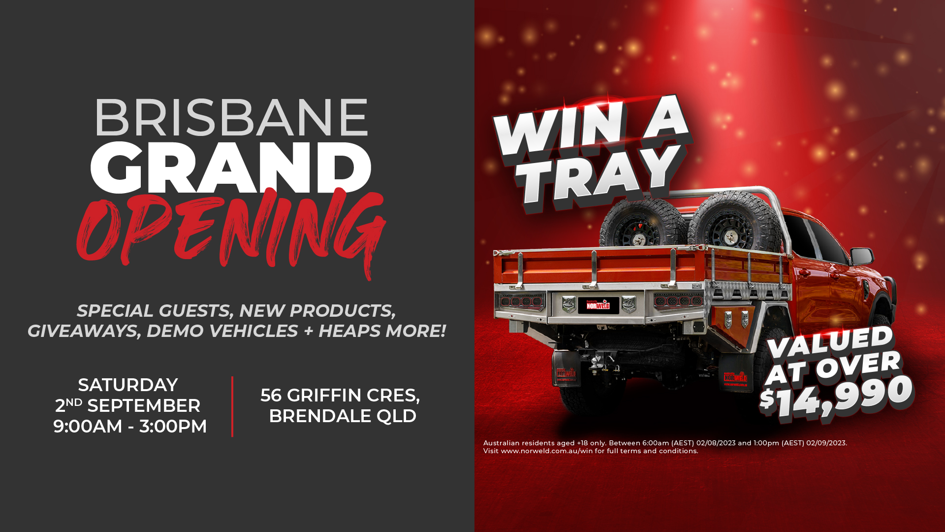 Brisbane Open Day & Tray Giveaway