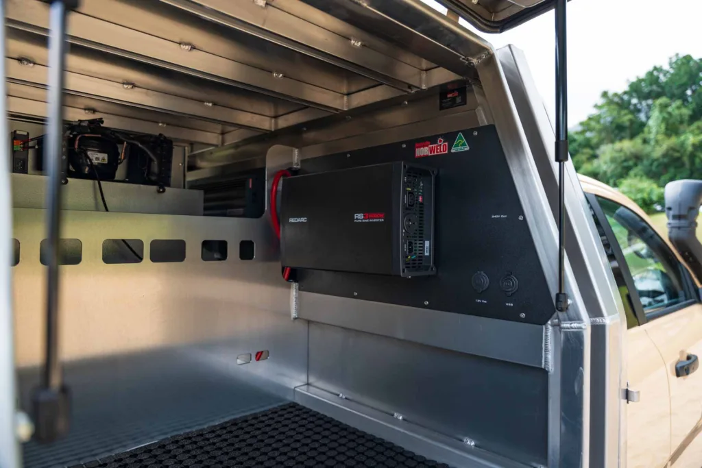 Ford Ranger Super Duty with canopy wiring packages and invertors