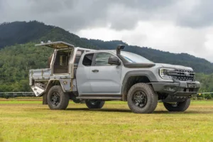 Super Duty Extra Cab Command Grey with Elite tray and half canopy