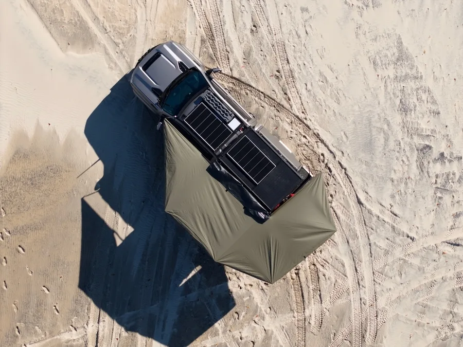 TIAV with Norweld Canopy & Awning at Beach