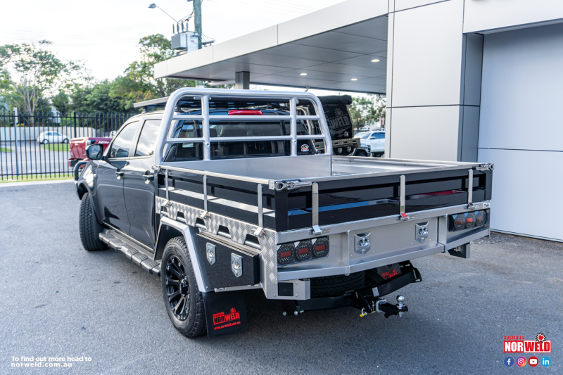 This is Mazda BT-50 with a Norweld Heavy Duty Aluminium Ute Tray