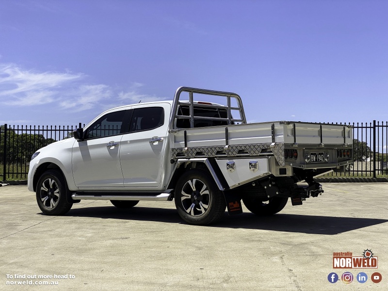 This is Mazda BT-50 with a Norweld Heavy Duty Aluminium Ute Tray